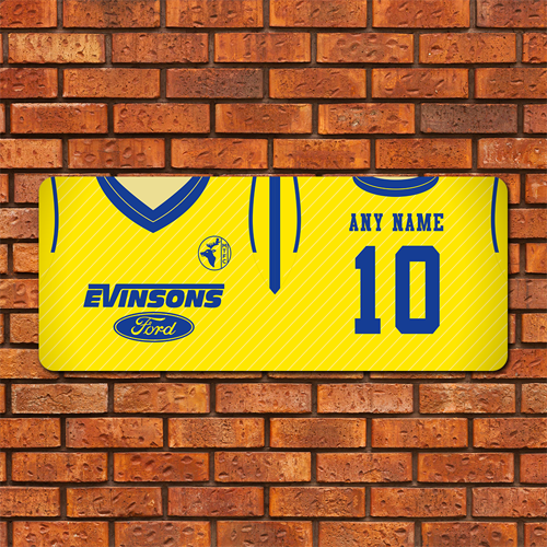 Aluminium Wall Art - Home Shirt 1986