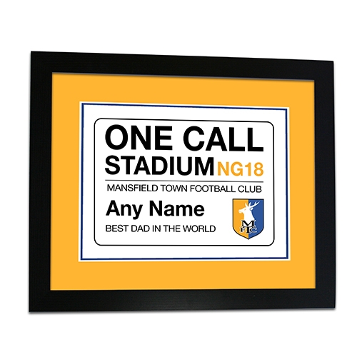 Framed Print  Fathers Day Street Sign