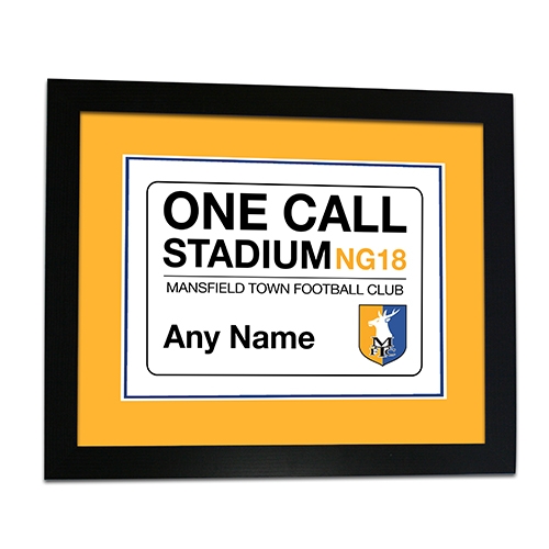 Framed Print Street Sign