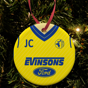 Ceramic Bauble - Retro Home Shirt 1986