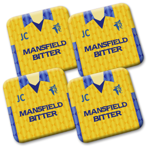 Personalised MTFC Coasters Home Kit 1996 Pack Of 4