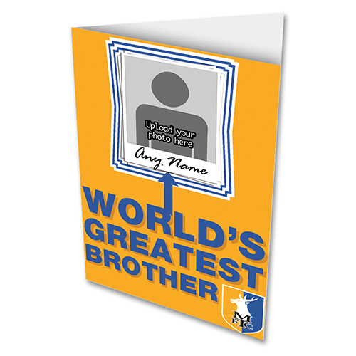 Stags Greeting Card World's Greatest Brother Photo Upload