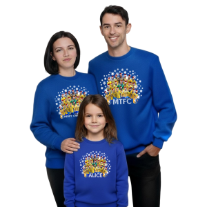 Alternative view of Mansfield Town FC Personalised Christmas Jumper Adults