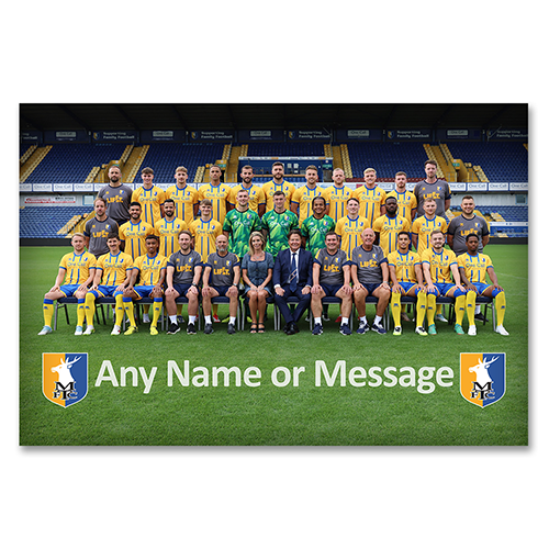 Aluminium Wall Art - Squad Photo 2025-26