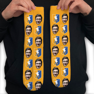 Stags Personalised Photo Socks Crest