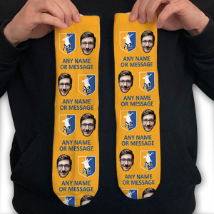 Stags Personalised Photo Socks Photo & Message