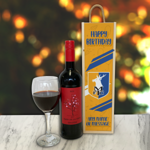 Personalised Wooden Wine Box - Happy Birthday