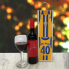 Personalised Wooden Wine Box - Retro Shirt 2012
