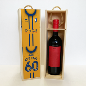 Alternative view of Personalised Wooden Wine Box - Home Shirt 25-26