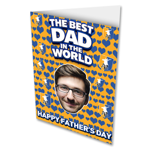 Greeting Card Fathers Day Photo Upload Best Dad In The World