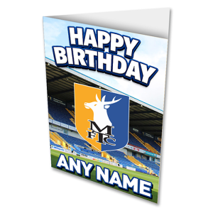 Greeting Card Happy Birthday Stadium Crest