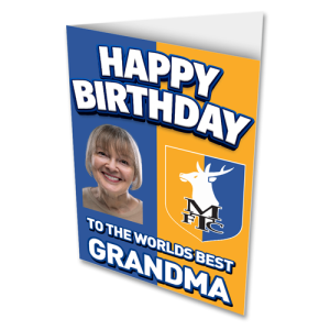 Greeting Card Happy Birthday Worlds Best Grandma Photo Upload
