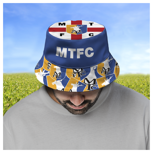 Mansfield Town FC Personalised Bucket Hat St George Cross