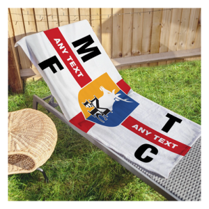 Alternative view of Beach Towel- MTFC St George's Cross