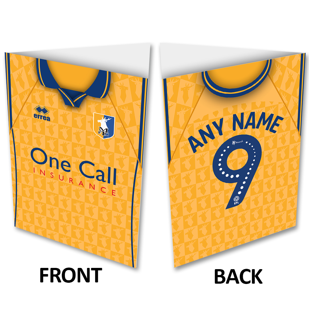 Greeting Card Happy Birthday 2026/27 Home Shirt Name & Number