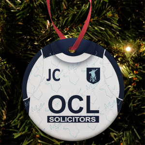 Ceramic Bauble Away Shirt 2026/27 Personalised Xmas Decoration