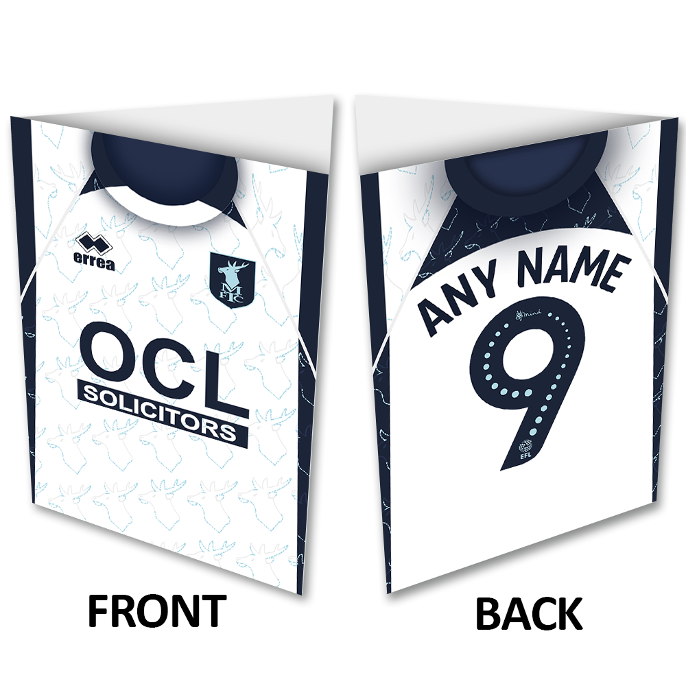 Greeting Card Happy Birthday 2026/27 Away Shirt Name & Number