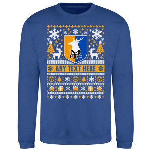Alternative view of Mansfield Town FC Personalised Kids Christmas Jumper Kids Festive Sweater