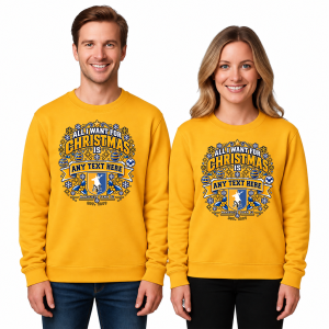 Alternative view of Mansfield Town FC Personalised Adult Christmas Jumper All I Want For Christmas Is