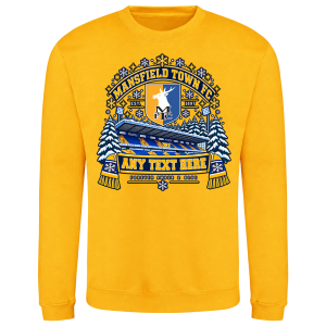 Mansfield Town FC Personalised Christmas Jumper Crest Stadium 1 - Image 4